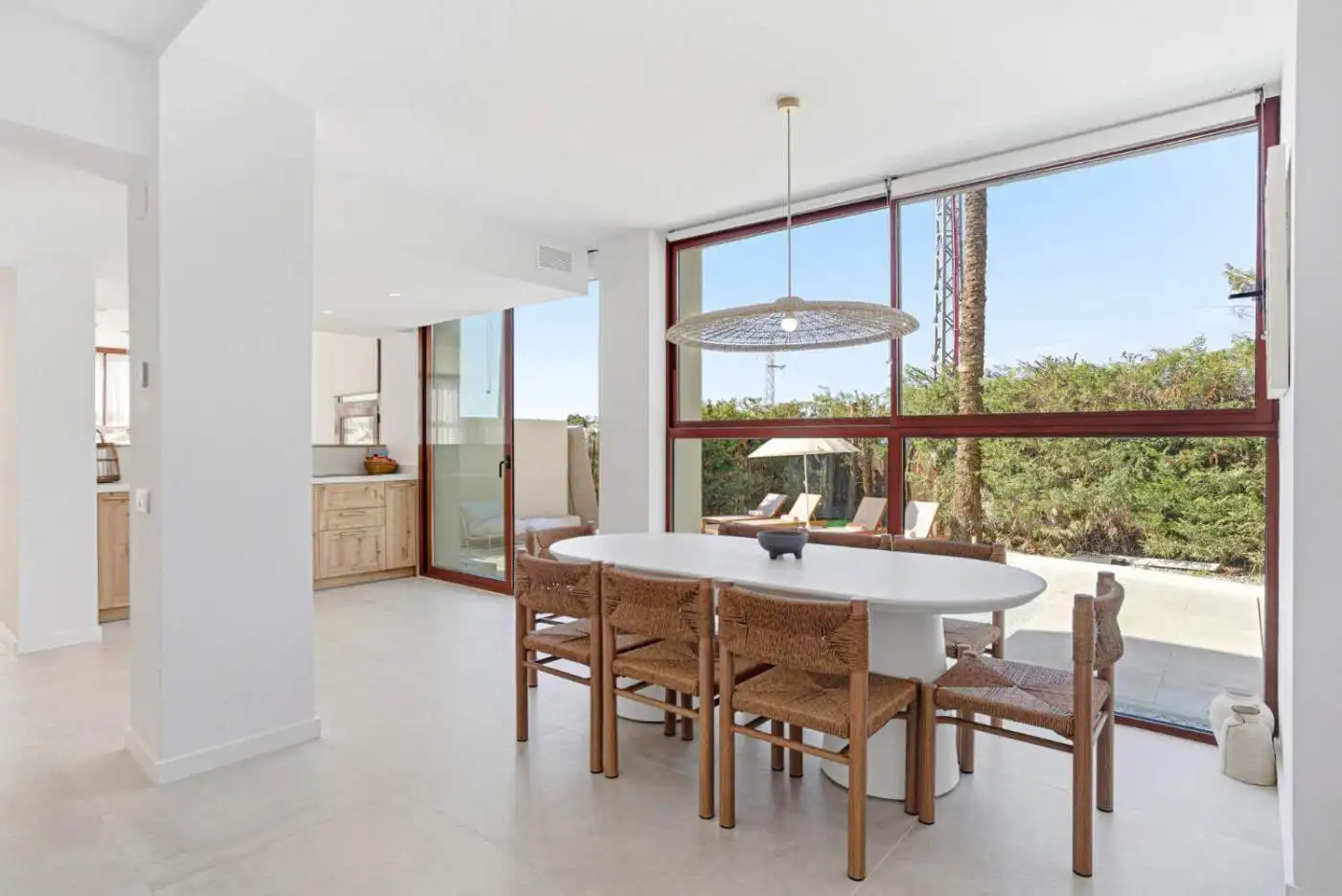 Elegant interior of a 5-bedroom corner townhouse in Cancelada, Estepona, with bright living spaces a.