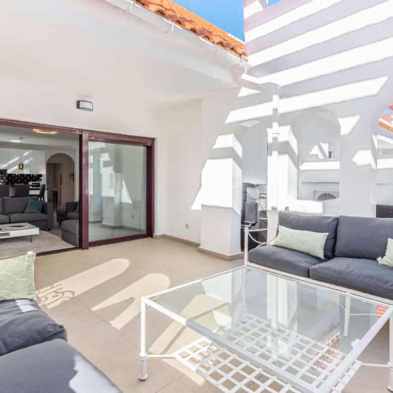 Spacious corner apartment with 3 bedrooms, bright living area, and stylish outdoor terrace in La Mae.