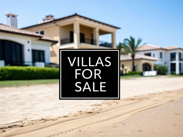 Beautiful beachfront villas available for sale with stunning ocean views.