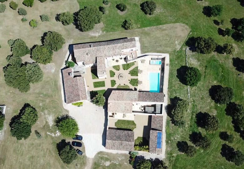 Elegant estate with pool and lush gardens in Goudargues, Le Gard, France.