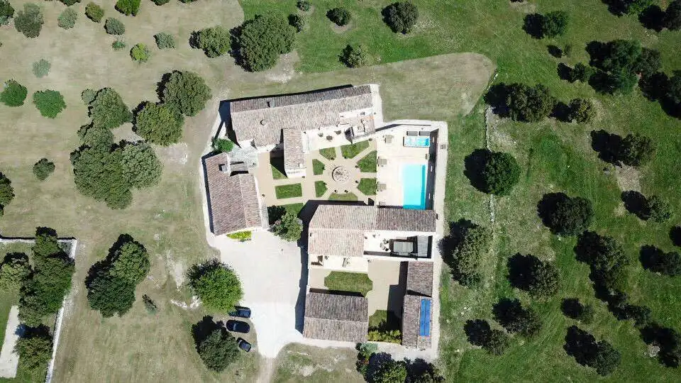 Elegant estate with pool and lush gardens in Goudargues, Le Gard, France.
