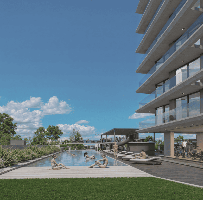 Luxury apartment with pool and ocean views in Punta del Este, Uruguay.
