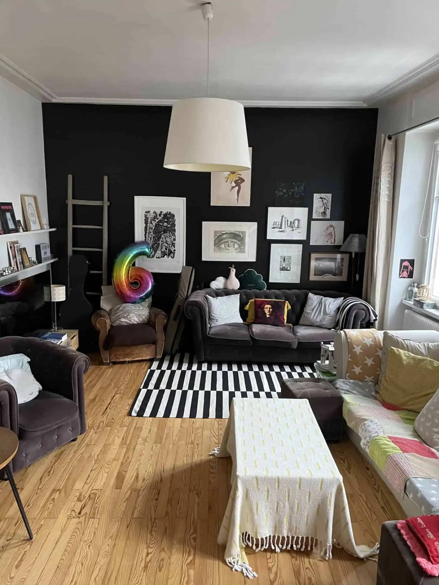 Cozy Living Room in Altkirch Apartment Charming living room with modern decor in a 3-bedroom apartment in Altkirch, France. Perfect for com.