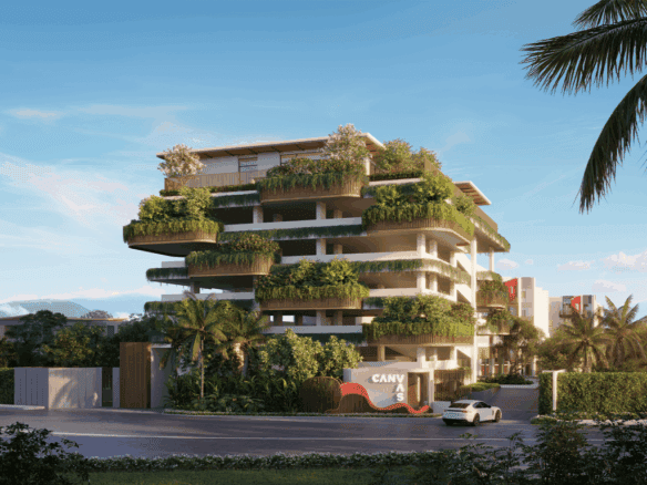 Luxury Phuket property with extensive garden terraces and modern architecture.