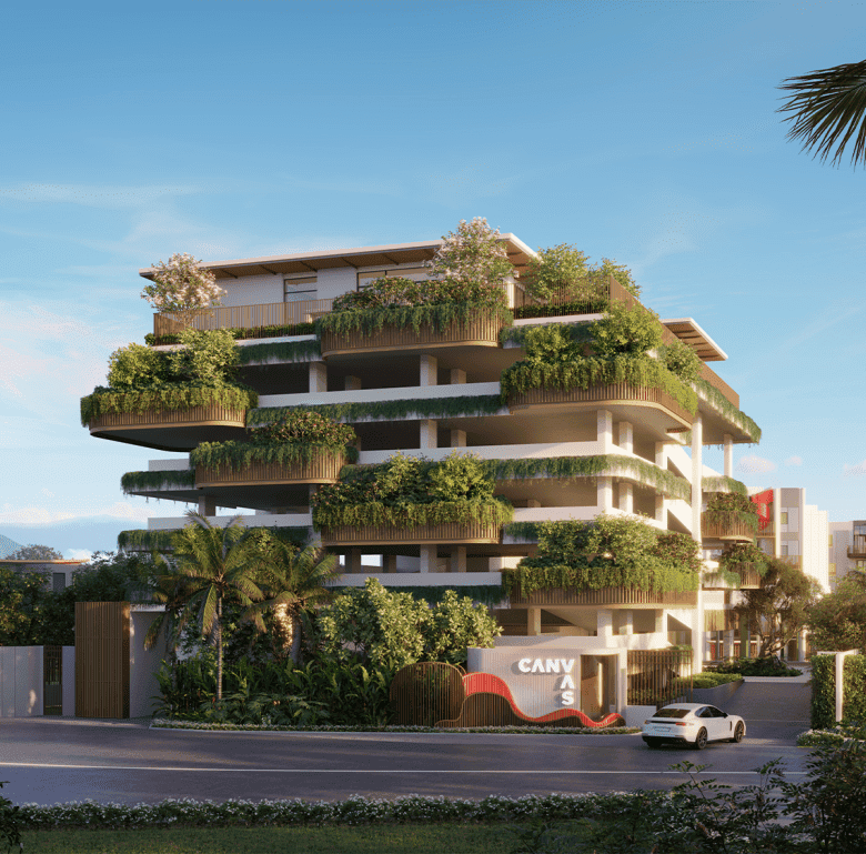 Luxury Phuket property with extensive garden terraces and modern architecture.