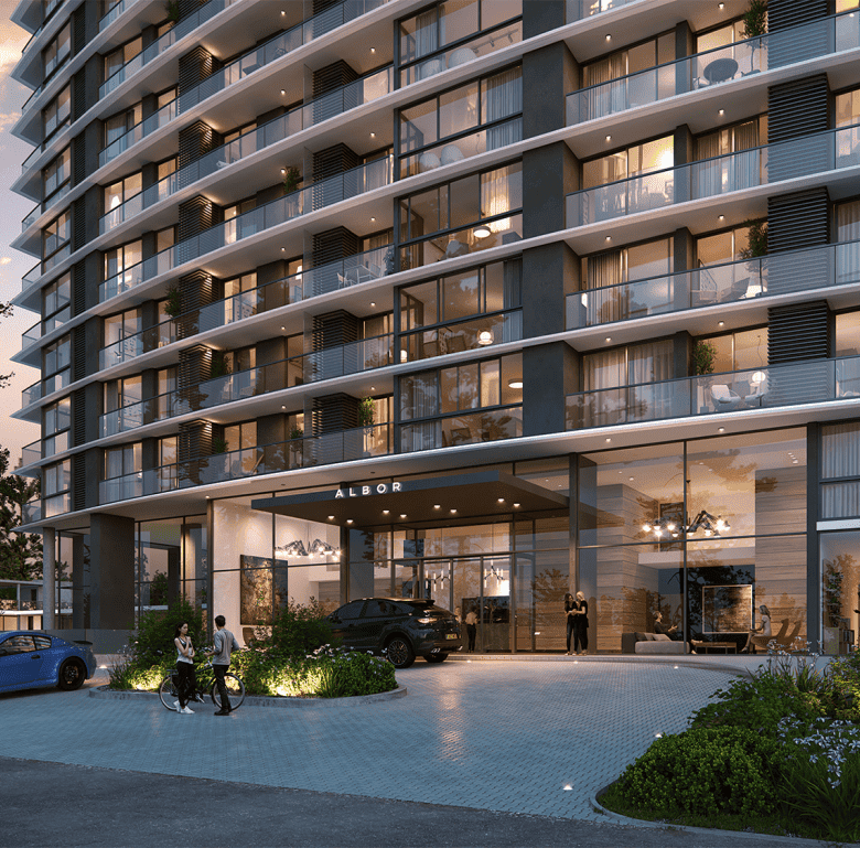 Modern luxury apartment building in Punta Del Este, Uruguay.