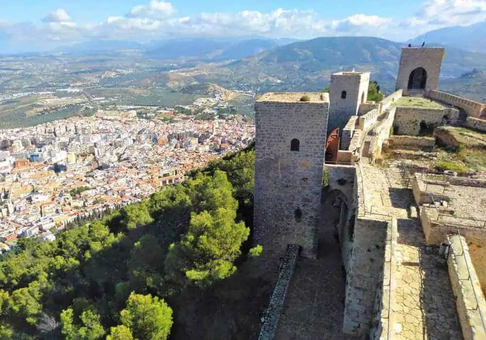Traditional 2 Bed Townhouse in Jaen Spain Historic castle walls and scenic views in Jaen, Spain.
