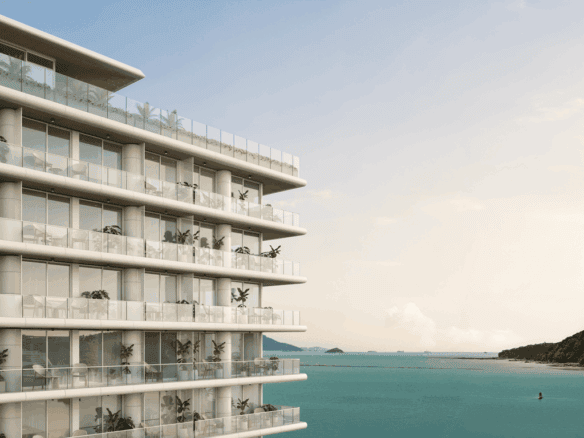 Oceanview Nautilus condo in Panama City, Panama with modern design and spacious balconies.
