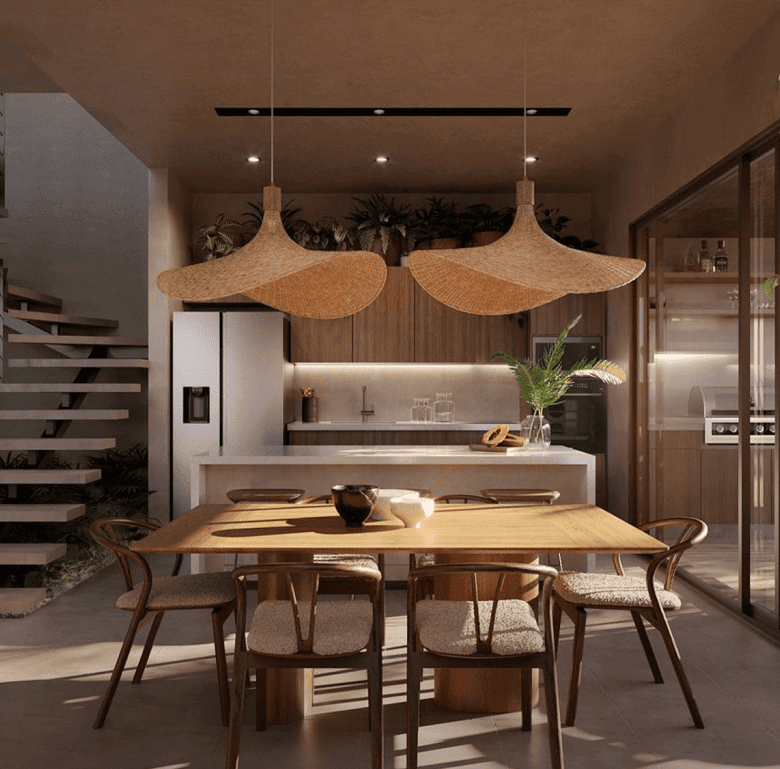 Stylish kitchen in Santa Teresa, Nicoya Peninsula, Costa Rica, featuring contemporary design and eco.