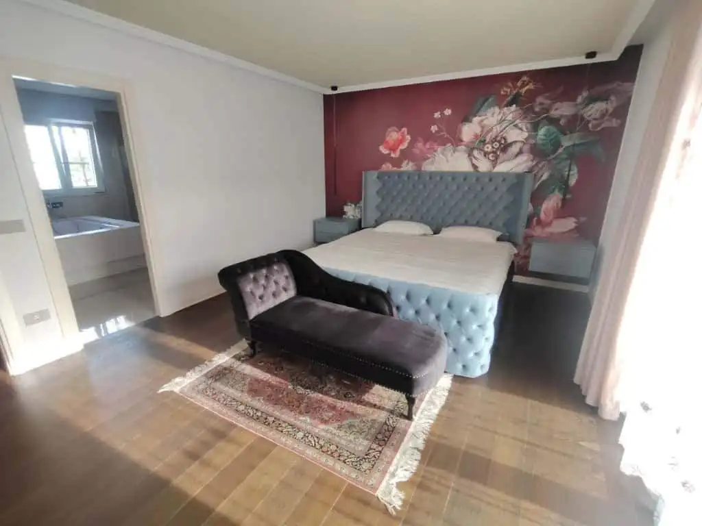 Luxury 2 Bed Townhouse Bedroom in Bernalda Italy.