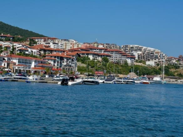 Waterfront apartments in Saint Vlas, Bulgaria with marina views.