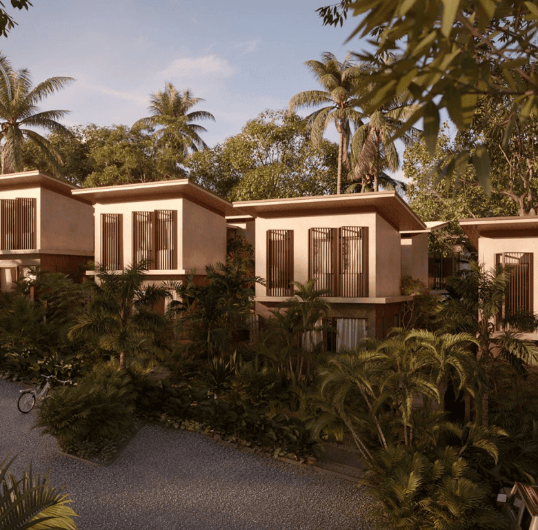 Modern beachfront villas in Santa Teresa, Nicoya Peninsula, Costa Rica.