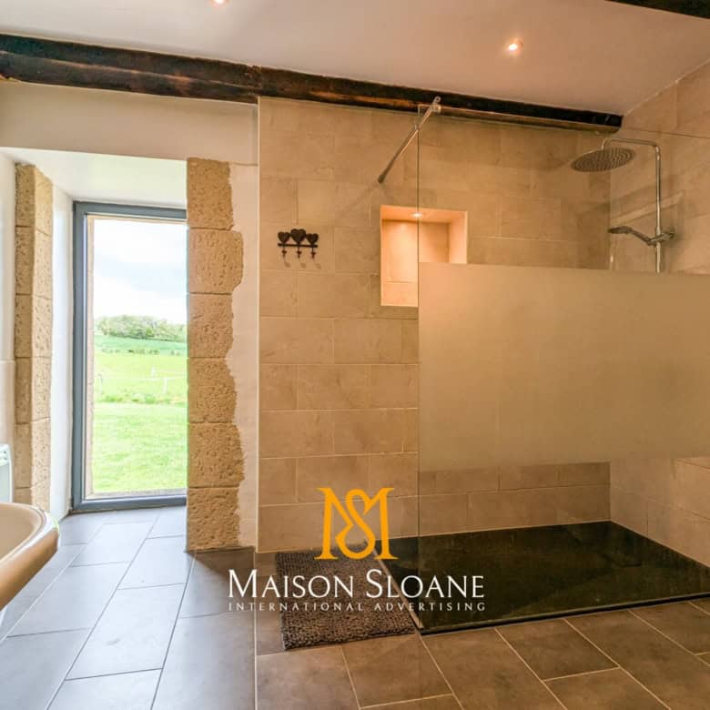 Elegant interior of a luxury 5-bedroom equestrian property in Castelnaud d'Angles, France.