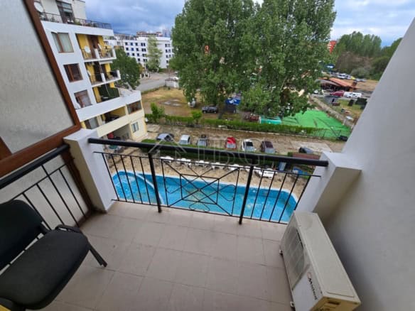 Apartment with pool view in Sunny Beach, Bulgaria, perfect for summer holidays.