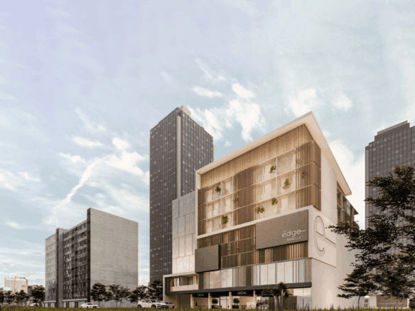 Stylish Edge building in Panama City with modern design and urban surroundings.