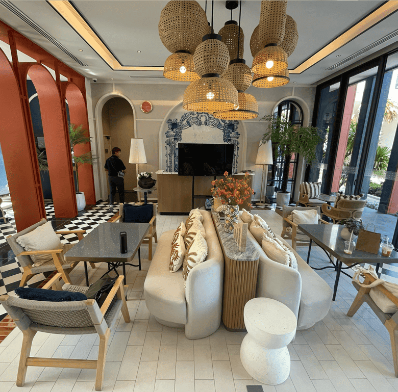 Modern lounge with stylish decor in Hua Hin, Thailand.