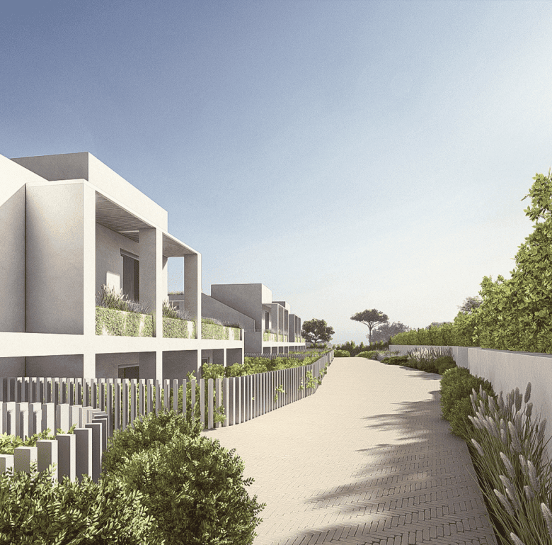 Modern Ferragudo Village Homes in Algarve, Portugal.