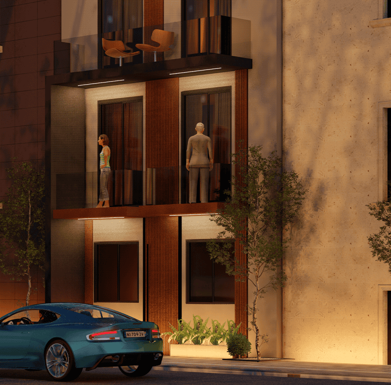 Modern Portside Residences in Athens, Greece.