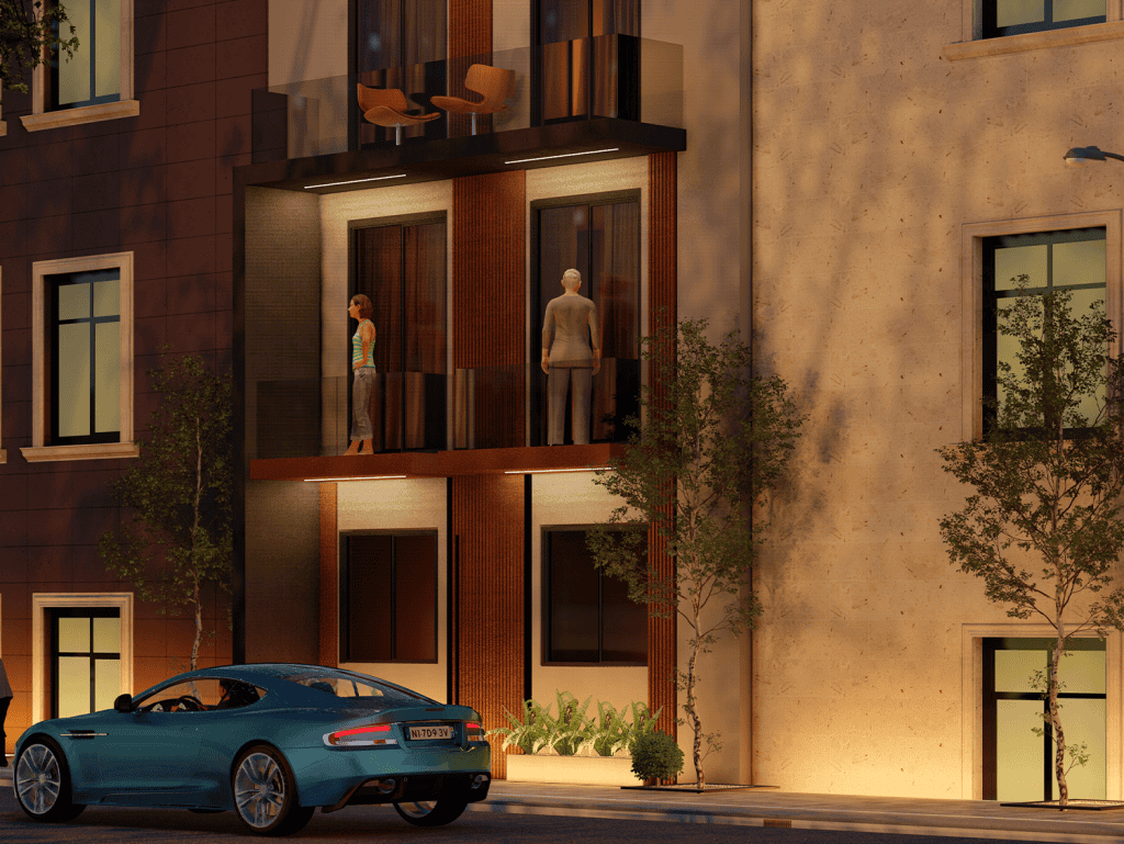 Modern Portside Residences in Athens, Greece.