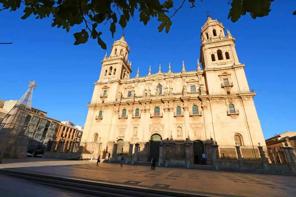 Traditional 2 Bed Townhouse For Sale in Jaen Spain Historic Jaen Cathedral in Spain, showcasing classic architecture and cultural heritage.