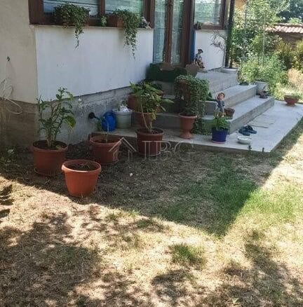 Beautiful garden with potted plants and outdoor space close to Pleven, Bulgaria. Perfect for relaxin.