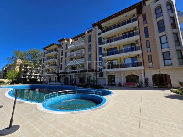 Bright 1-Bedroom Apartment in Sunny Beach with Pool View.