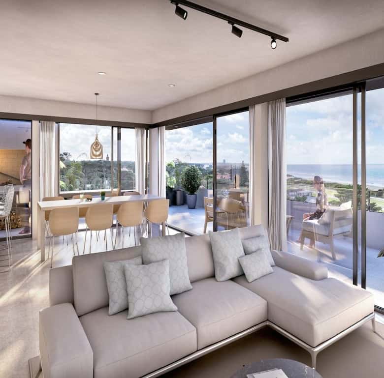 Luxury apartment with panoramic ocean views in Punta del Este, Uruguay.