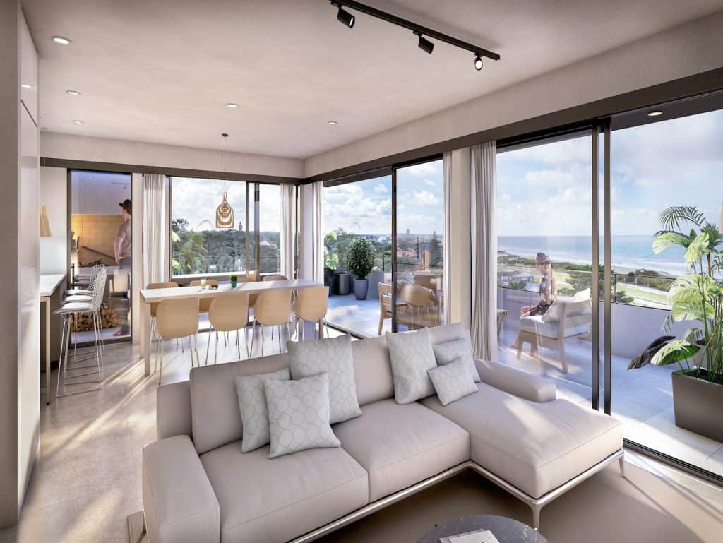 Luxury apartment with panoramic ocean views in Punta del Este, Uruguay.