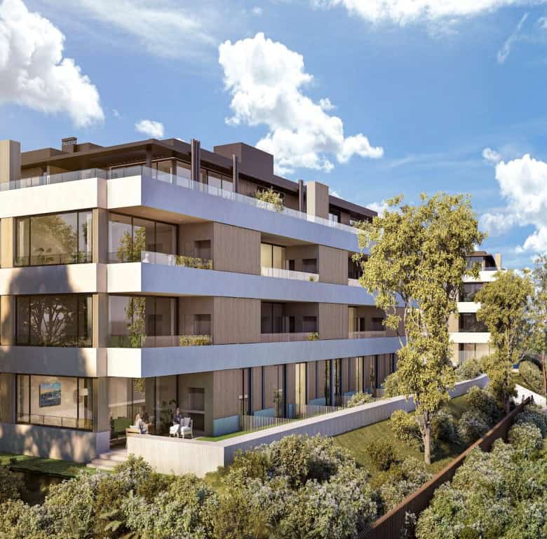 Contemporary apartment building in Altos, Punta del Este, Uruguay.