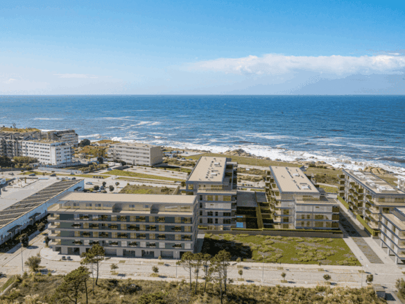 Modern coastal apartments in Sal D'ouro, Porto, Portugal.