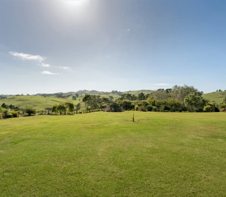 Beautiful green estate with rolling hills in Tauranga, Bay of Plenty, New Zealand. Perfect for a pea.