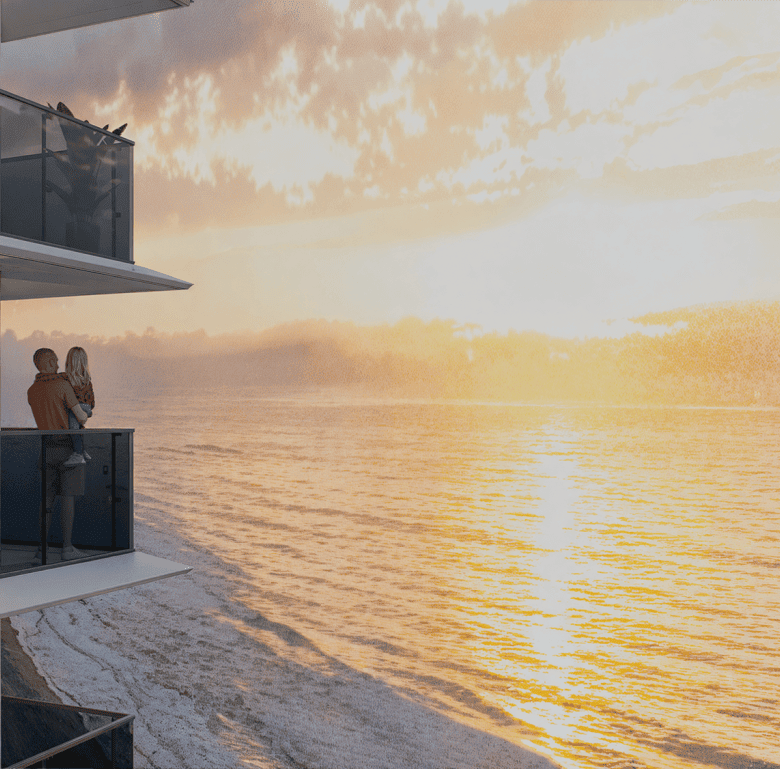 Oceanfront apartment with stunning sunset views in Punta Del Este, Uruguay.