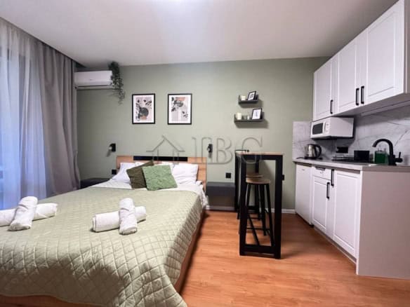 Comfortable studio with sea views in Prestige Fort Beach, Sveti Vlas.