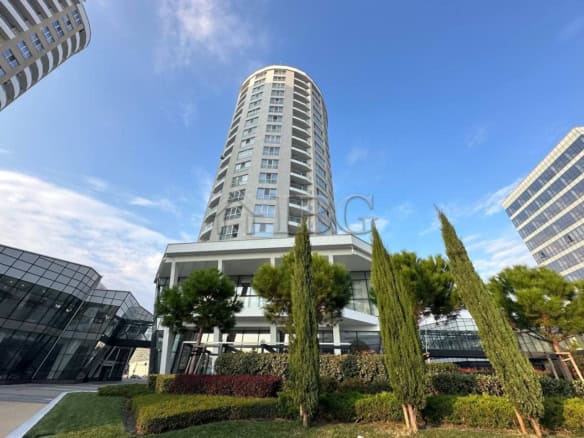 Apartment building in Burgas with stunning views and green surroundings.