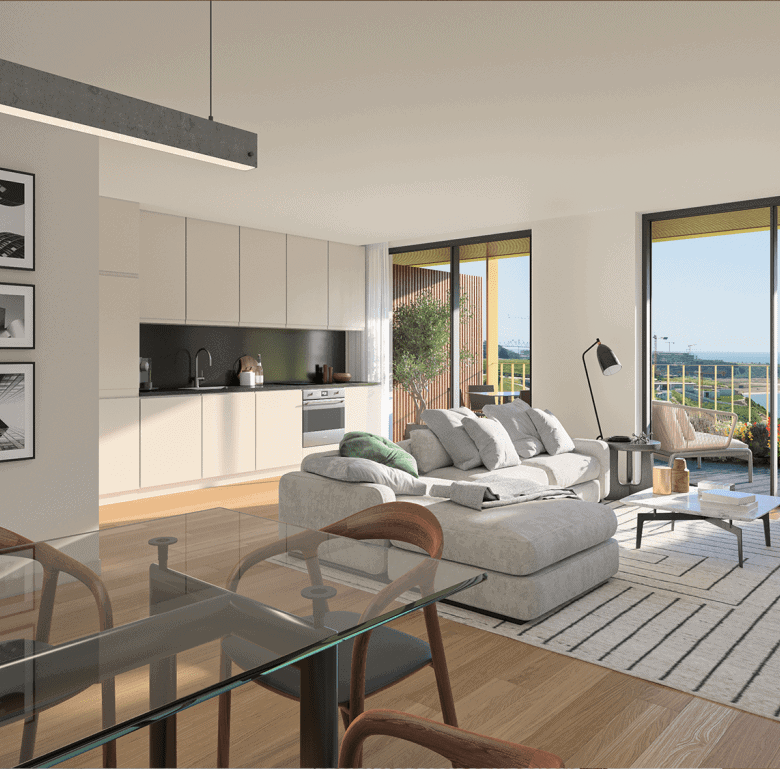 Porto Marina Douro apartment with stunning sea views and contemporary interior design. Perfect for l.