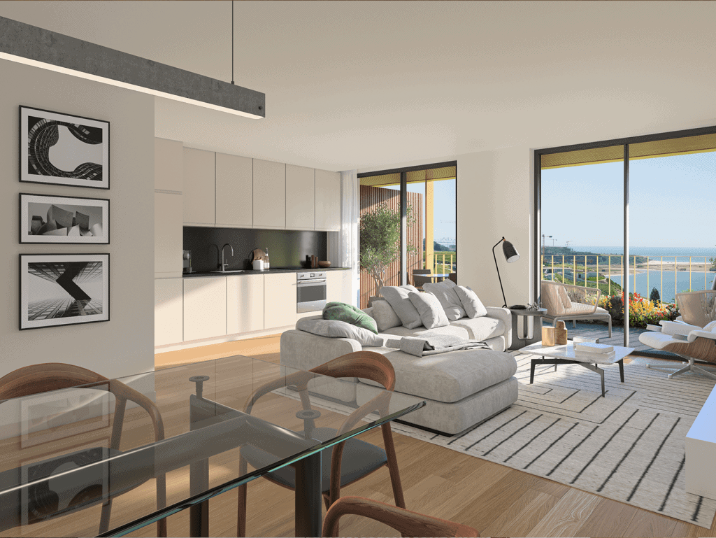 Porto Marina Douro apartment with stunning sea views and contemporary interior design. Perfect for l.
