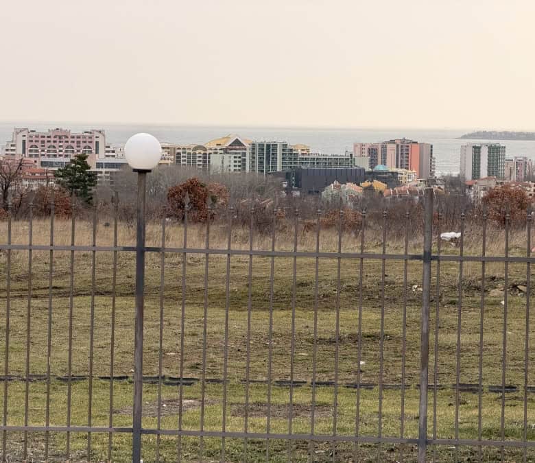 View of Sunny Beach skyline from the 1-bedroom apartment with terraces.