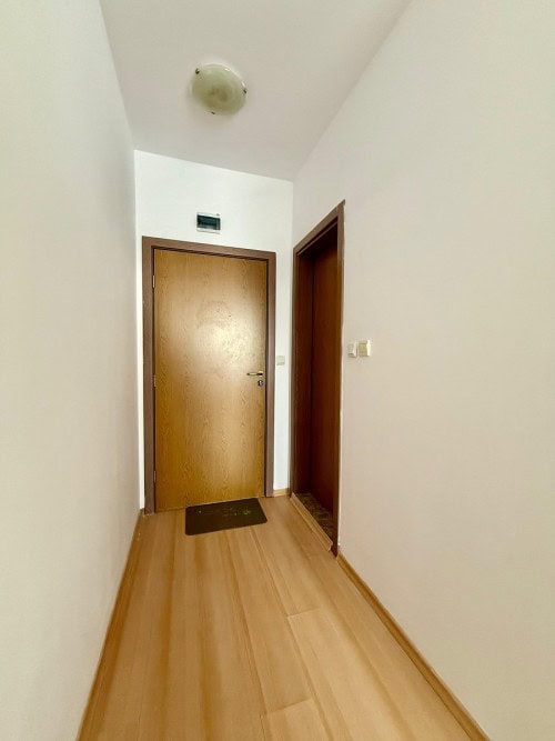 Interior view of a furnished 26 sq.m. studio apartment in Sunny Day 3 Premium, near Sunny Beach.