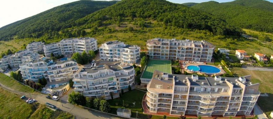 Modern apartment complex near Sunset Kosharitsa, Bulgaria.