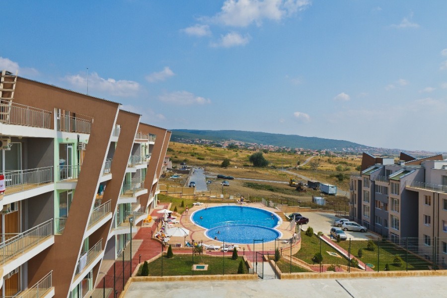 Ground floor 1-bedroom apartment near the pool in Sunset Kosharitsa.