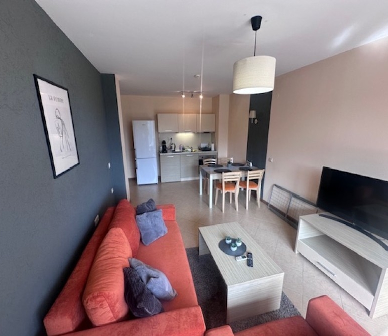 Spacious 67 sq.m. apartment with a living area, modern furnishings, and scenic surroundings in Royal.