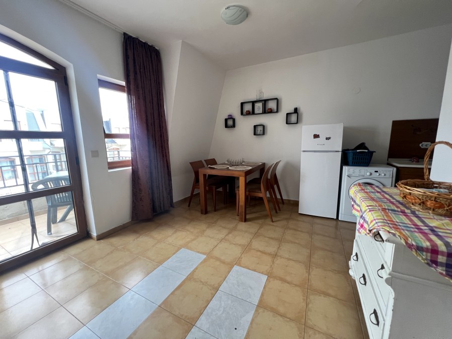 Bright 2-bedroom apartment with sea, pool, and mountain views in Nessebar View, near Sunny Beach.