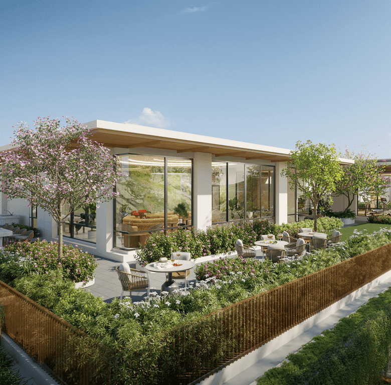 Modern Phuket Canvas villa with lush garden, outdoor seating, and panoramic glass walls. Perfect for.