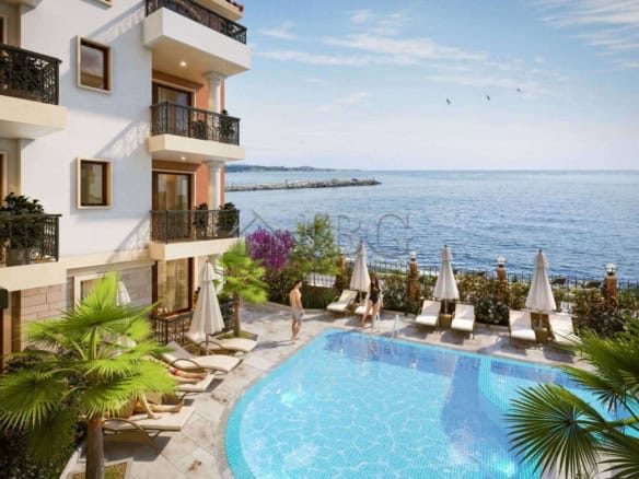 Sea view apartment with pool at Villa Metara, Ravda.
