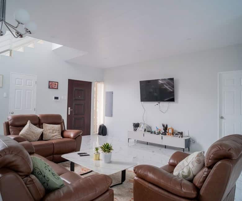 Spacious living room in a luxury 4-bedroom villa at The Orchard Golf and Country Club, Dasmarinas Ph.