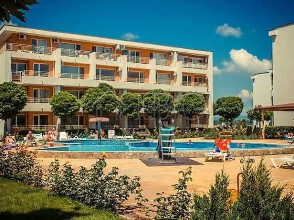 Studio apartment available for sale at Holiday Fort Noks, Sunny Beach with flexible deferred payment.