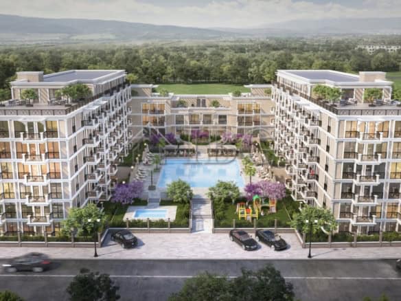 Bright new studio apartment in Emperium, Sveti Vlas, with modern amenities and scenic views.