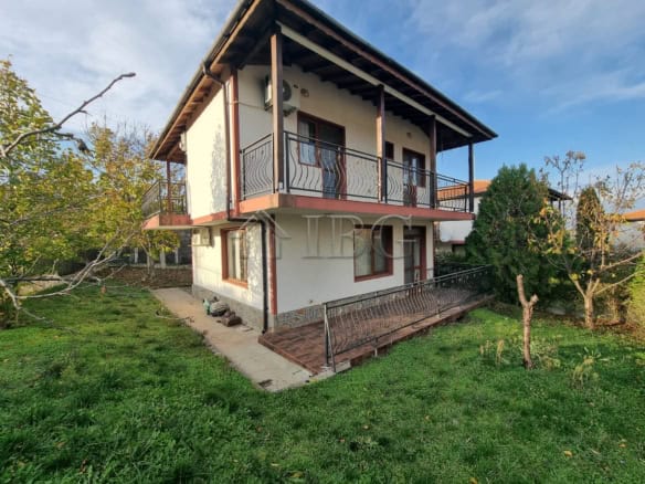 Charming two-story house with balcony in Aleksandrovo, Burgas, ideal for family living or vacation.
