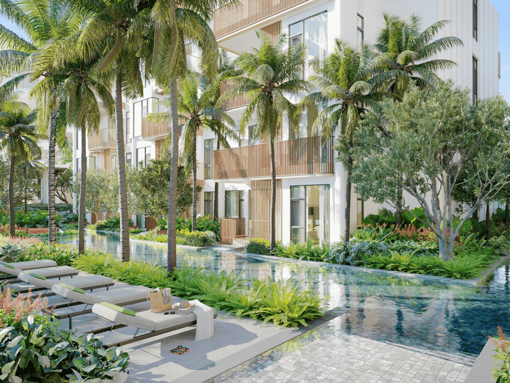 Luxurious Phuket residences with pool and tropical gardens.
