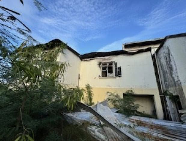 Damaged 5-bedroom estate for sale in Fortlands, Basseterre, Saint Kitts.